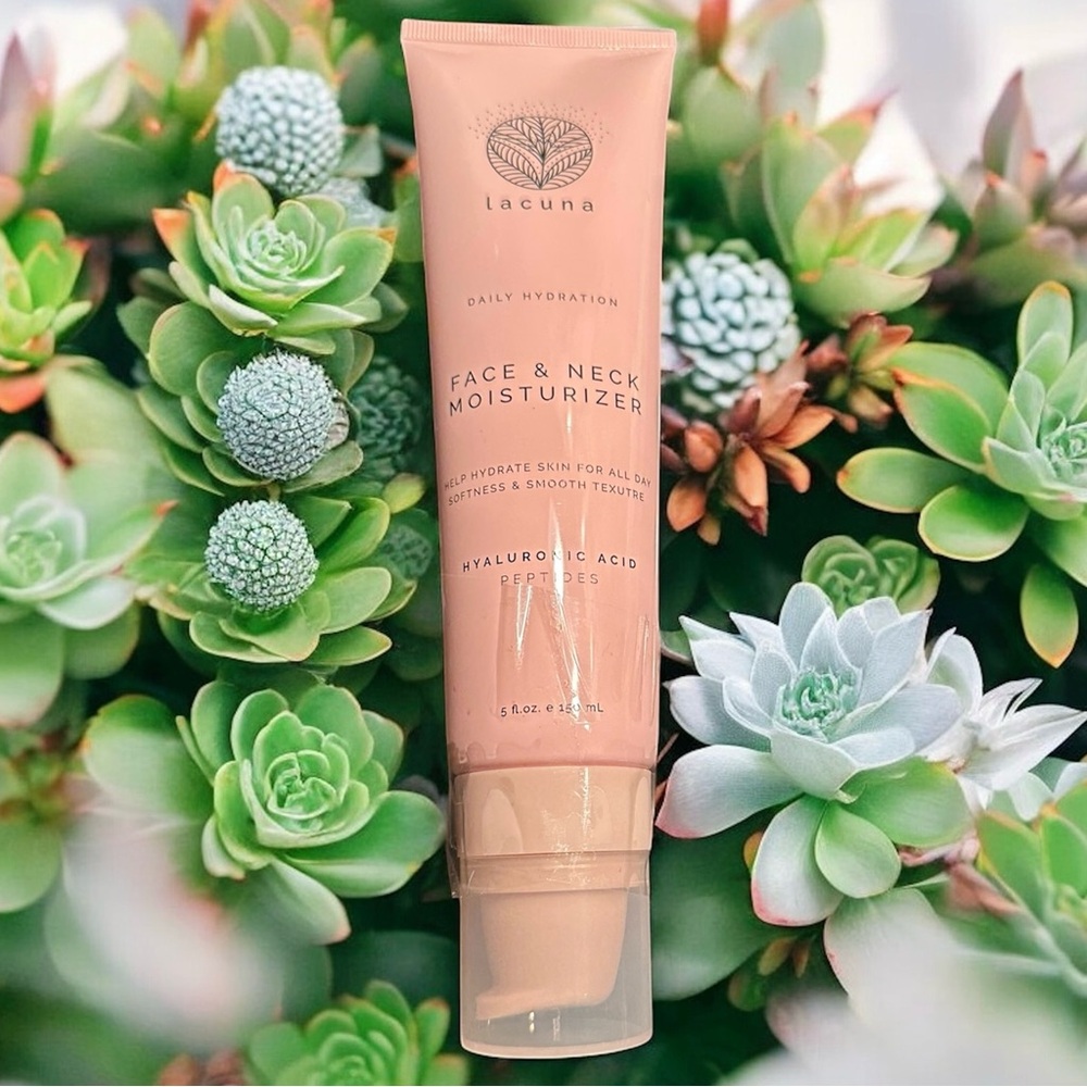 New Lacuna Daily Hydration Face & Neck Moisturizer, a cruelty-free formula;150mL